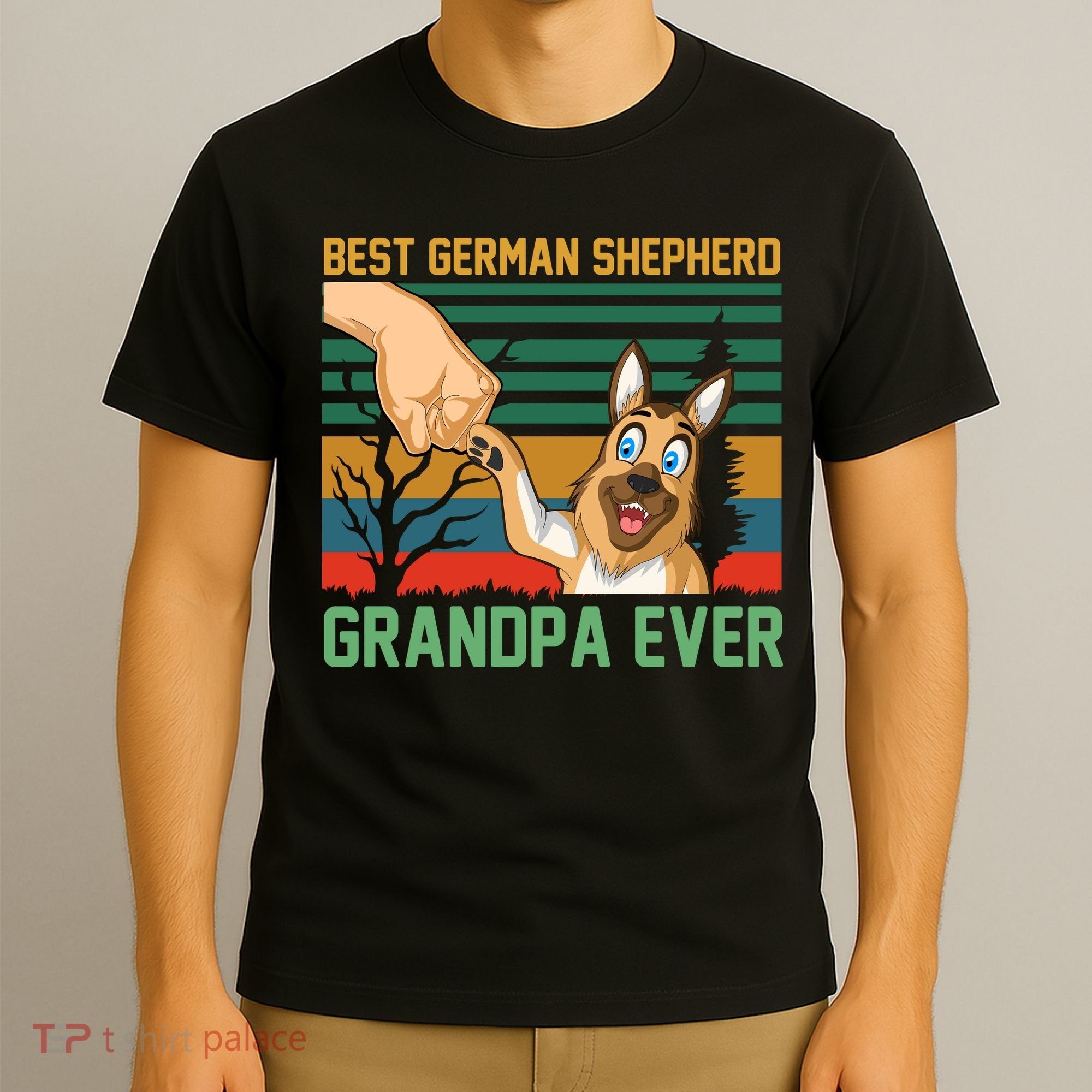 Best German Shepherd Grandpa Ever T-Shirt
