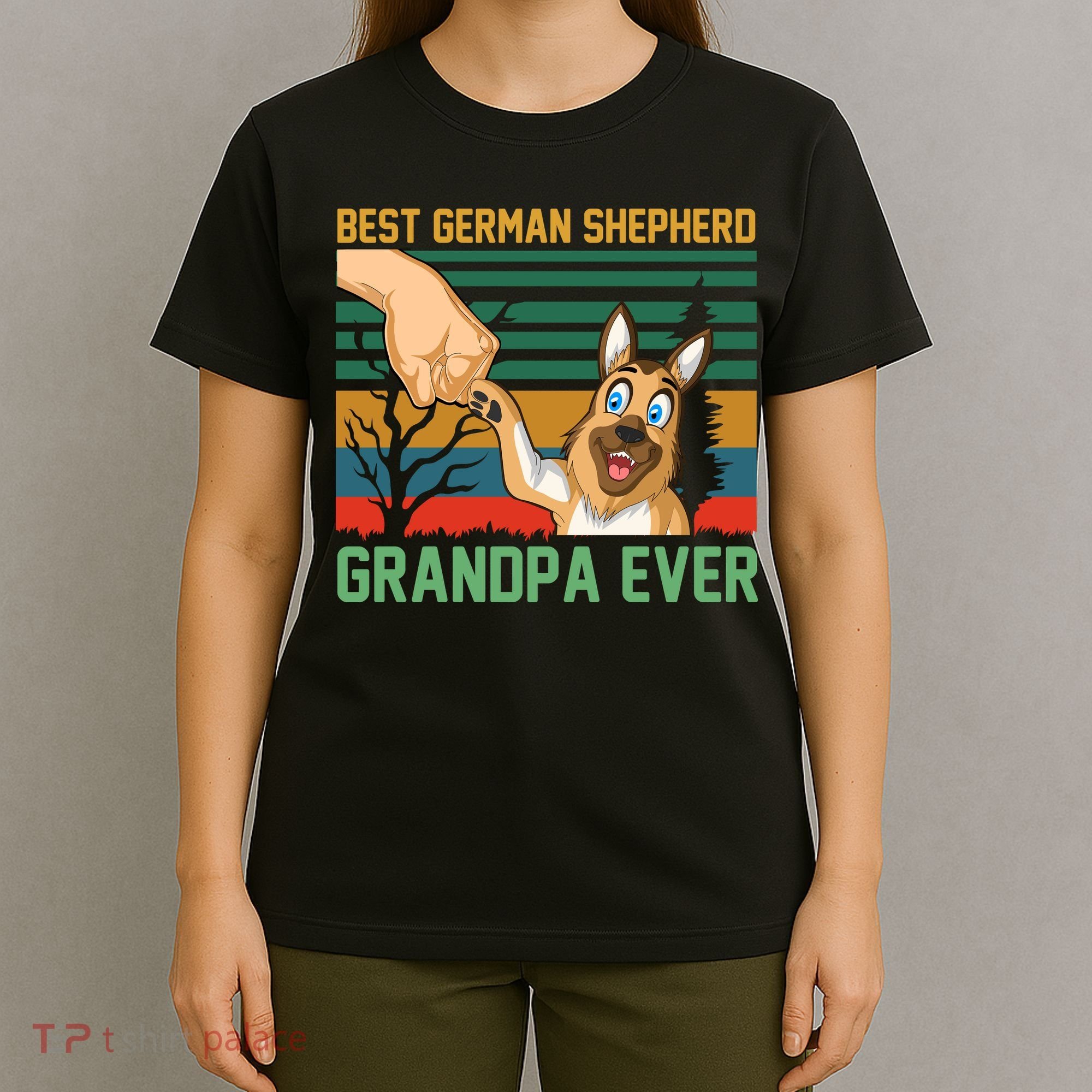 Best German Shepherd Grandpa Ever T-Shirt