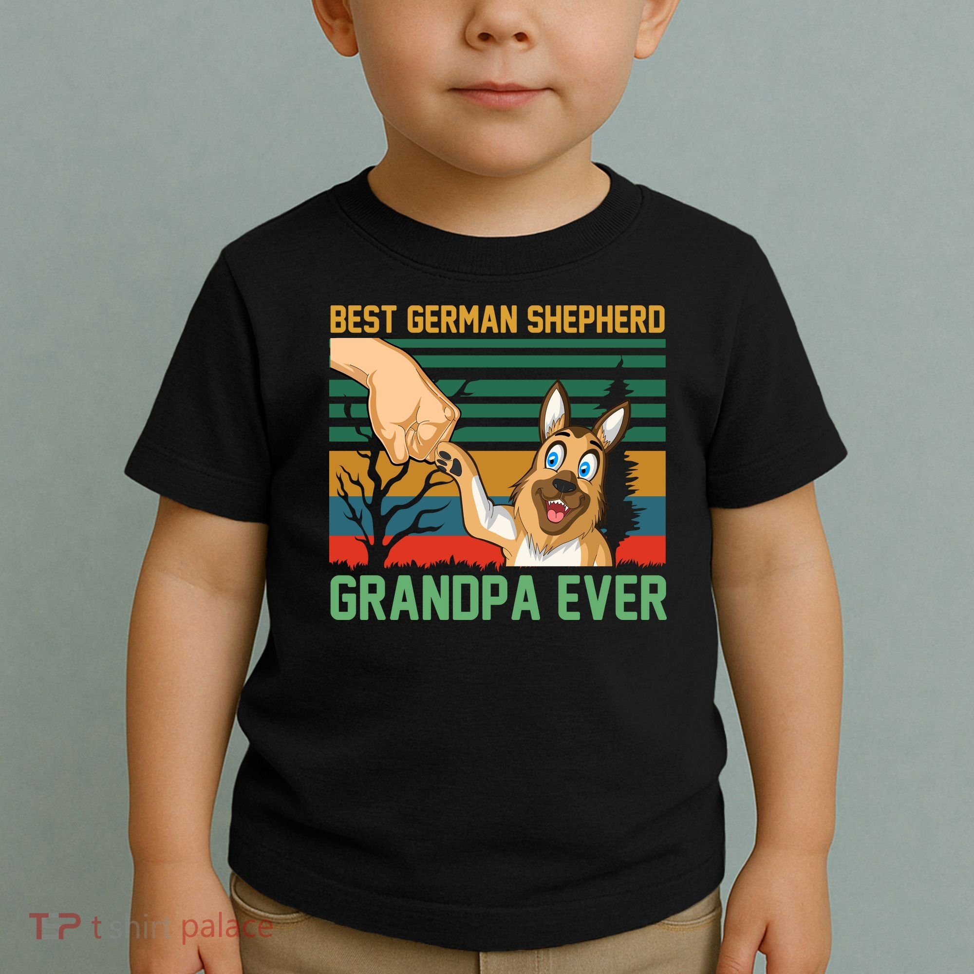 Best German Shepherd Grandpa Ever Toddler T-Shirt