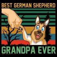 Best German Shepherd Grandpa Ever Women's Long Sleeve Shirt thumb 2