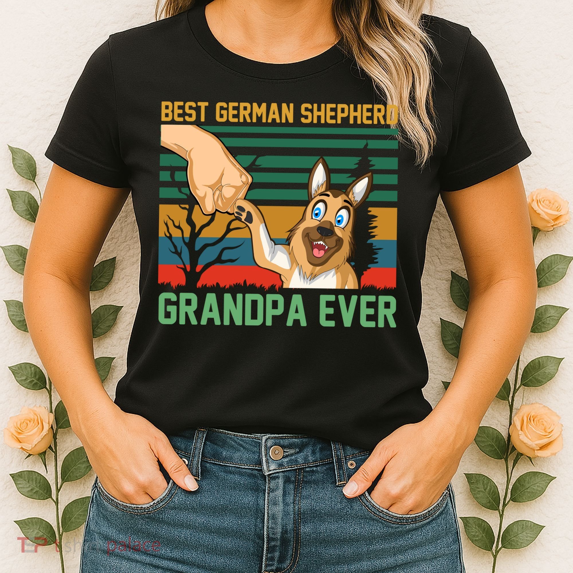 Best German Shepherd Grandpa Ever Women's T-Shirt