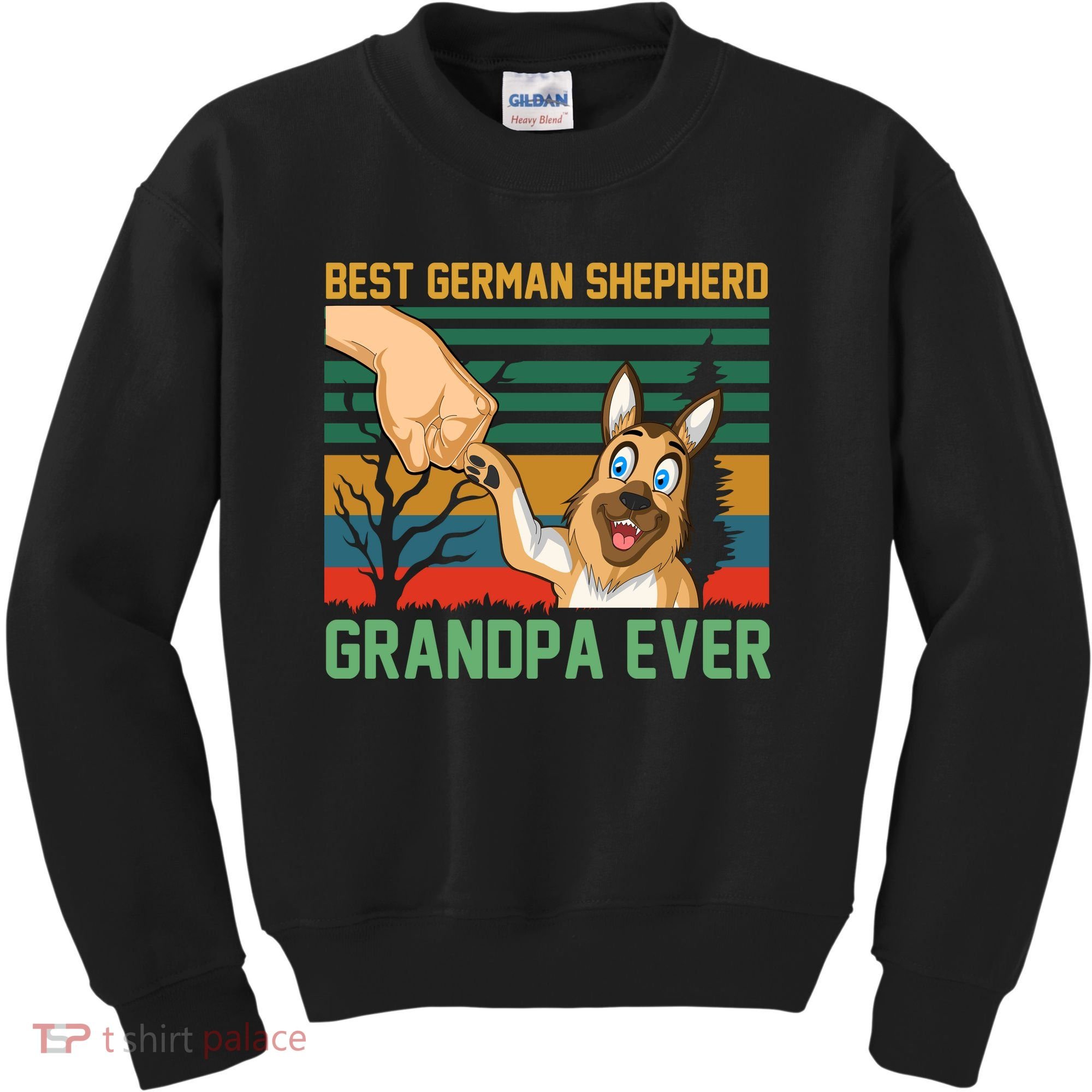 Best German Shepherd Grandpa Ever Kids Sweatshirt