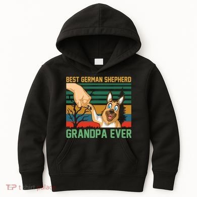 Best German Shepherd Grandpa Ever Kids Hoodie