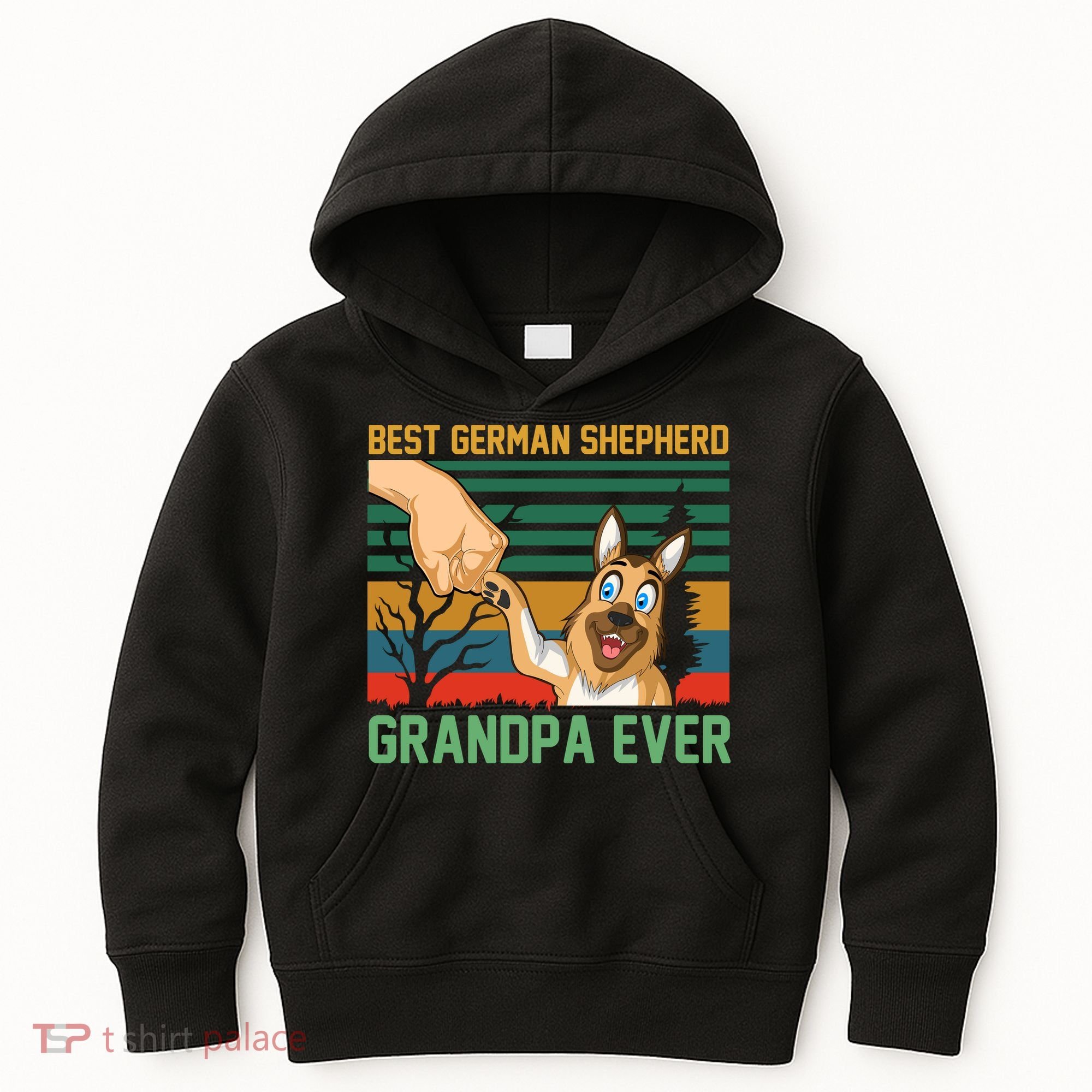 Best German Shepherd Grandpa Ever Kids Hoodie