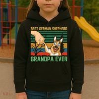 Best German Shepherd Grandpa Ever Kids Hoodie thumb 3