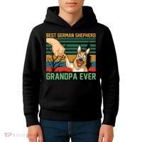 Best German Shepherd Grandpa Ever Kids Hoodie thumb 4