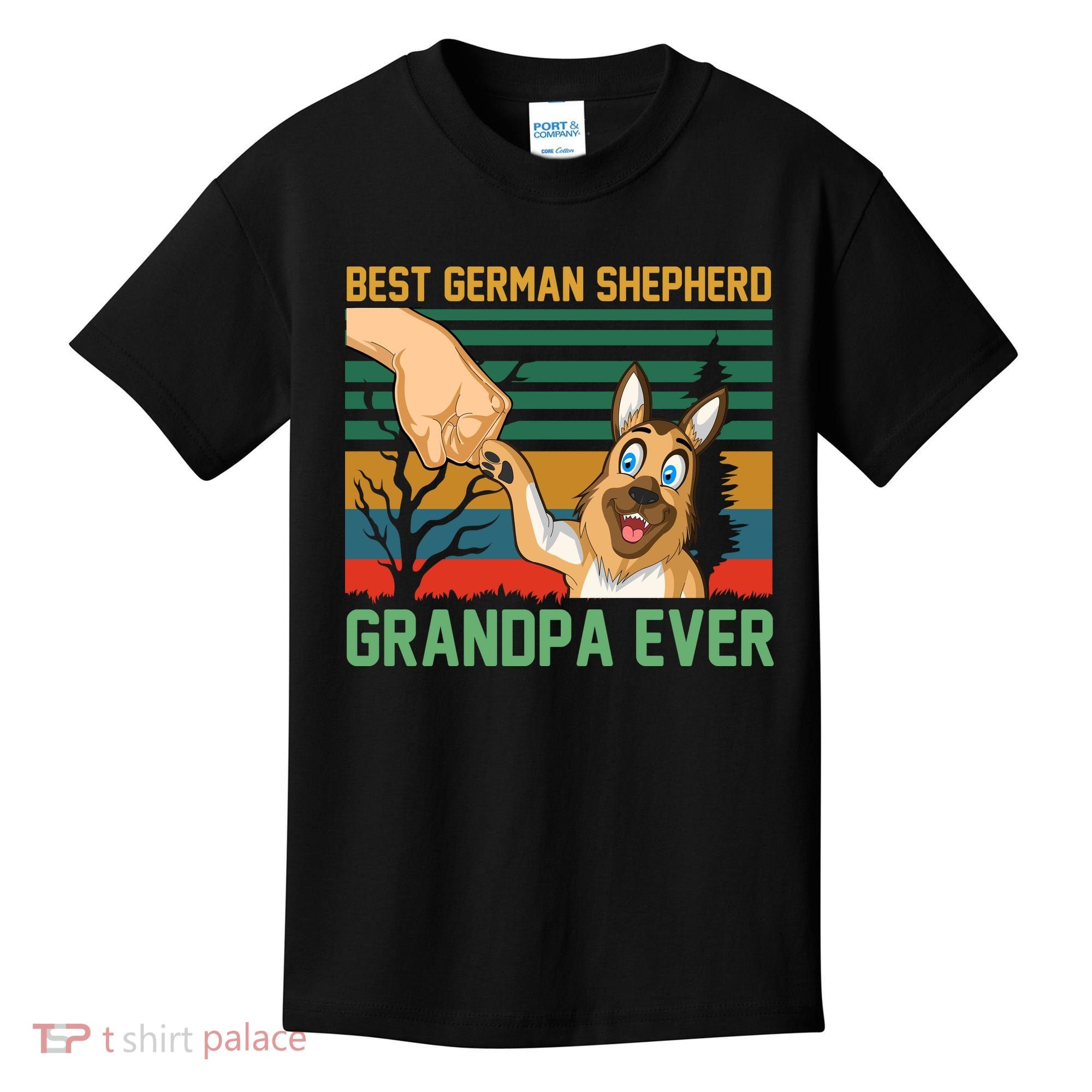 Best German Shepherd Grandpa Ever Kids T-Shirt