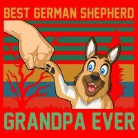 Best German Shepherd Grandpa Ever Santa Hat thumb 1