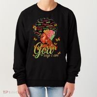Black  God Says I Am Black Melanin History Month Pride Women's Sweatshirt thumb 0