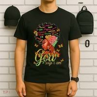 Black  God Says I Am Black Melanin History Month Pride T-Shirt thumb 6
