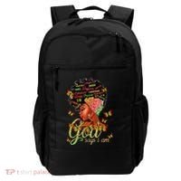 Black  God Says I Am Black Melanin History Month Pride Backpack thumb 0