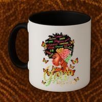 Black  God Says I Am Black Melanin History Month Pride Coffee Mug thumb 2
