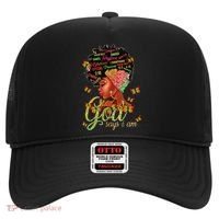 Black  God Says I Am Black Melanin History Month Pride Hat thumb 0