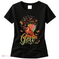 Black  God Says I Am Black Melanin History Month Pride Women's T-Shirt thumb 0