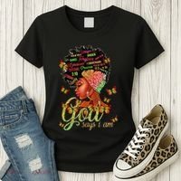 Black  God Says I Am Black Melanin History Month Pride Women's T-Shirt thumb 3