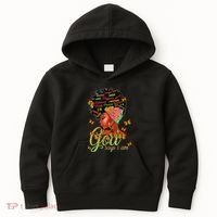 Black  God Says I Am Black Melanin History Month Pride Kids Hoodie thumb 0