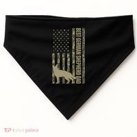 Best German Shepherd Dog Dad Camouflage American Flag USA-Made Doggie Bandana thumb 0