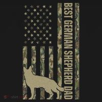 Best German Shepherd Dog Dad Camouflage American Flag Apron thumb 3