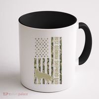 Best German Shepherd Dog Dad Camouflage American Flag Coffee Mug thumb 1