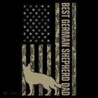 Best German Shepherd Dog Dad Camouflage American Flag Coffee Mug thumb 5