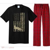 Best German Shepherd Dog Dad Camouflage American Flag Pajama Set thumb 0
