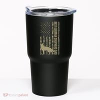 Best German Shepherd Dog Dad Camouflage American Flag Tumbler thumb 0