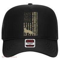 Best German Shepherd Dog Dad Camouflage American Flag Hat thumb 0