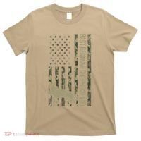 Best German Shepherd Dog Dad Camouflage American Flag T-Shirt thumb 0