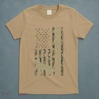 Best German Shepherd Dog Dad Camouflage American Flag T-Shirt thumb 5