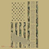 Best German Shepherd Dog Dad Camouflage American Flag Mousepad thumb 1