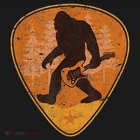 Bigfoot Guitar Sasquatch Yeti Guitarist Music Men Apron thumb 3