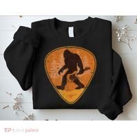 Bigfoot Guitar Sasquatch Yeti Guitarist Music Men Sweatshirt thumb 2