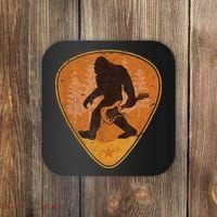 Bigfoot Guitar Sasquatch Yeti Guitarist Music Men Coaster thumb 0