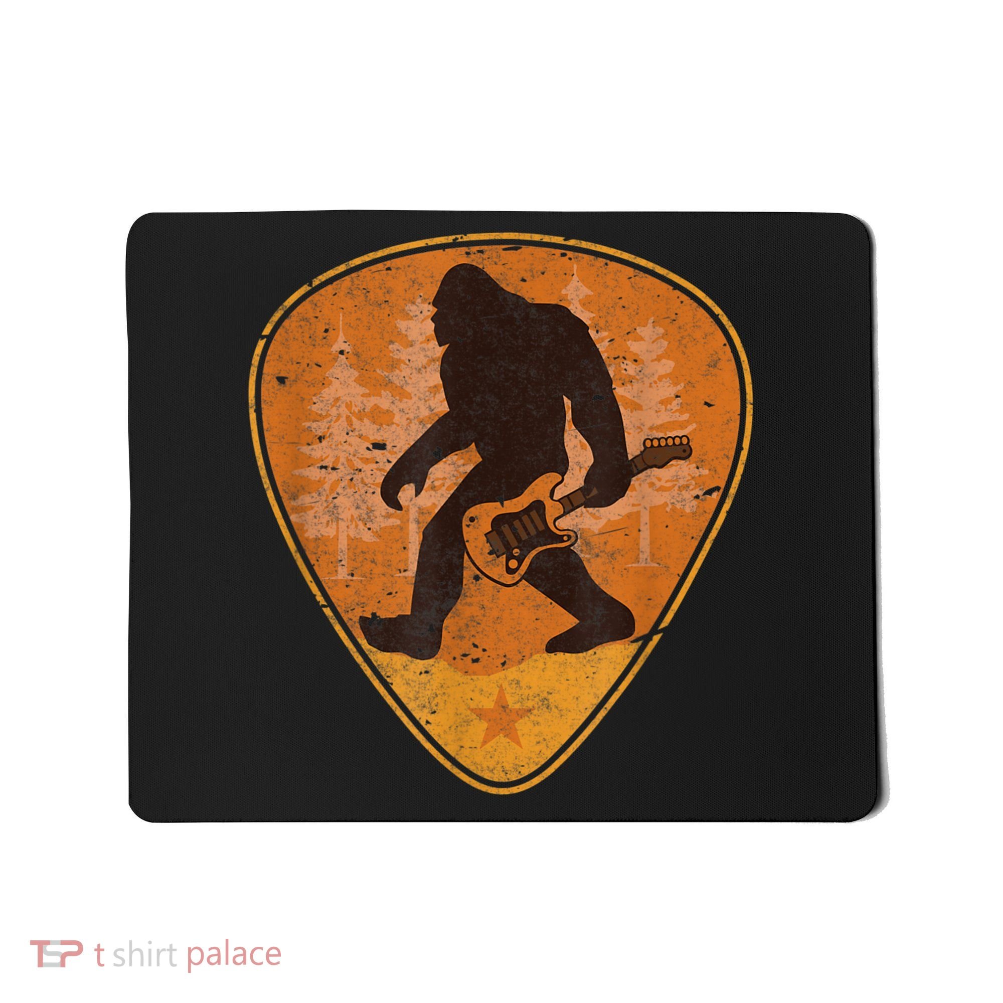 Bigfoot Guitar Sasquatch Yeti Guitarist Music Men Mousepad