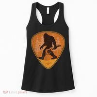 Bigfoot Guitar Sasquatch Yeti Guitarist Music Men Women's Tank Top thumb 0