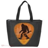 Bigfoot Guitar Sasquatch Yeti Guitarist Music Men Tote Bag thumb 0