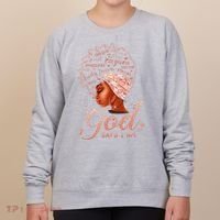 Black God Says I Am Black Melanin History Month Pride Women's Sweatshirt thumb 0
