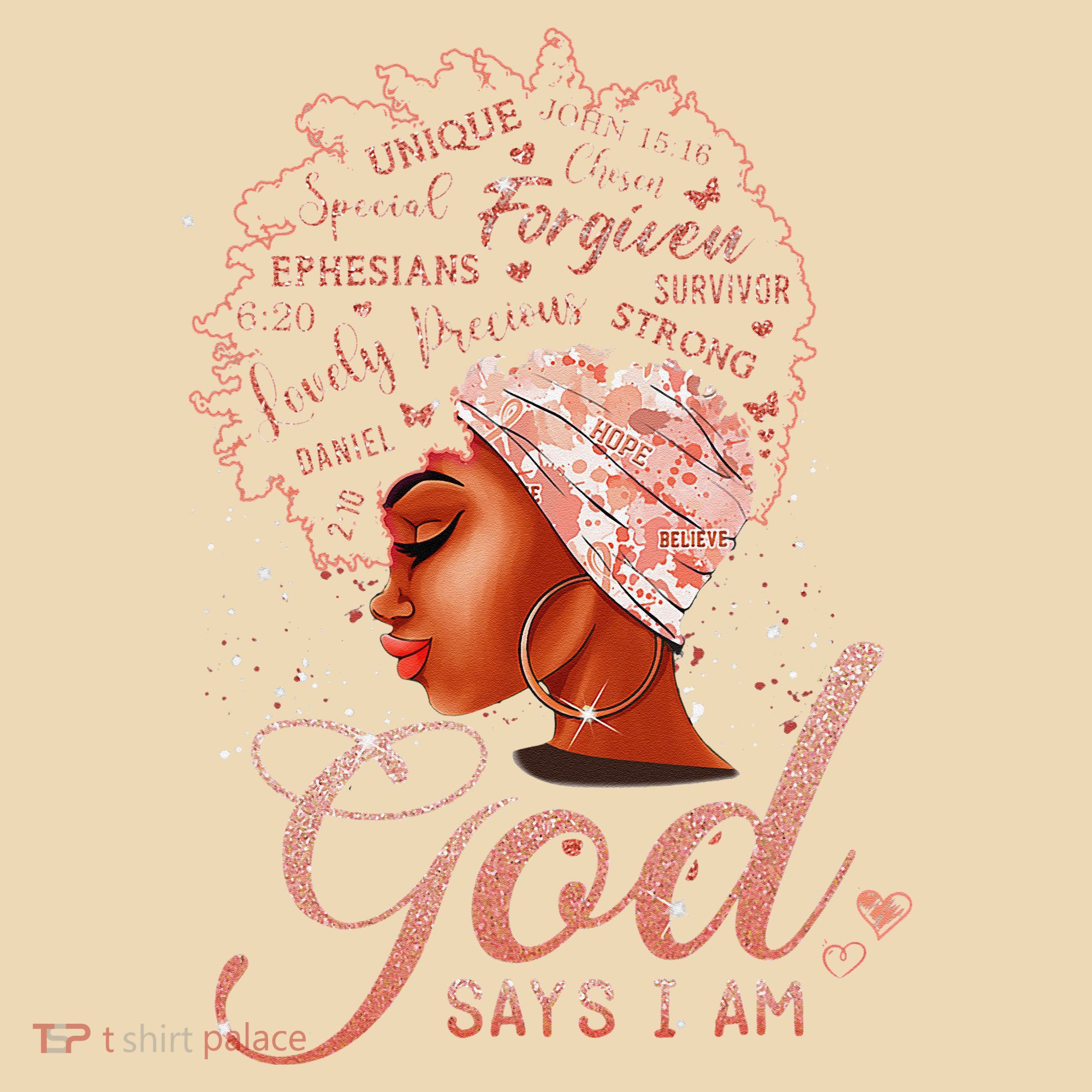 Black God Says I Am Black Melanin History Month Pride Tote Bag