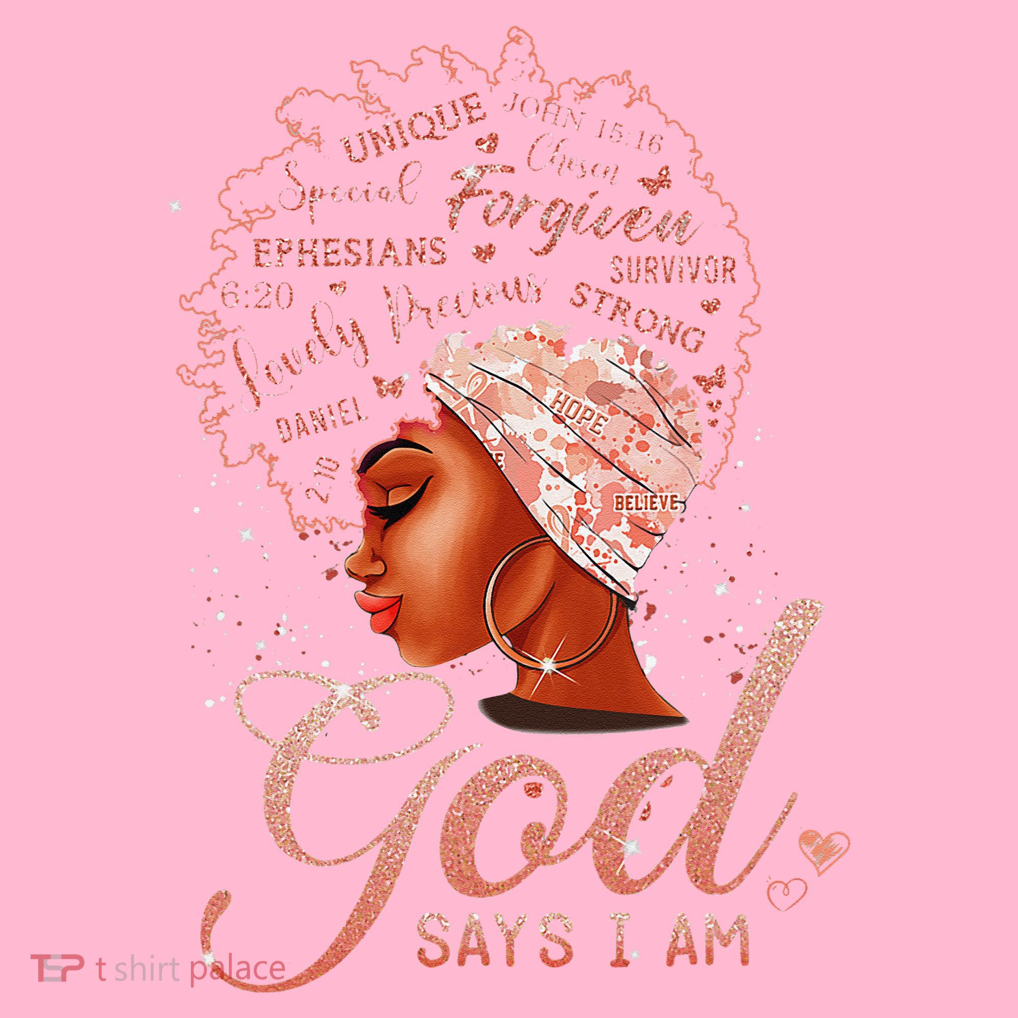 Black God Says I Am Black Melanin History Month Pride Coaster