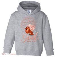 Black God Says I Am Black Melanin History Month Pride Toddler Hoodie thumb 0