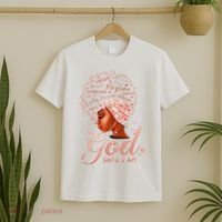 Black God Says I Am Black Melanin History Month Pride T-Shirt thumb 2