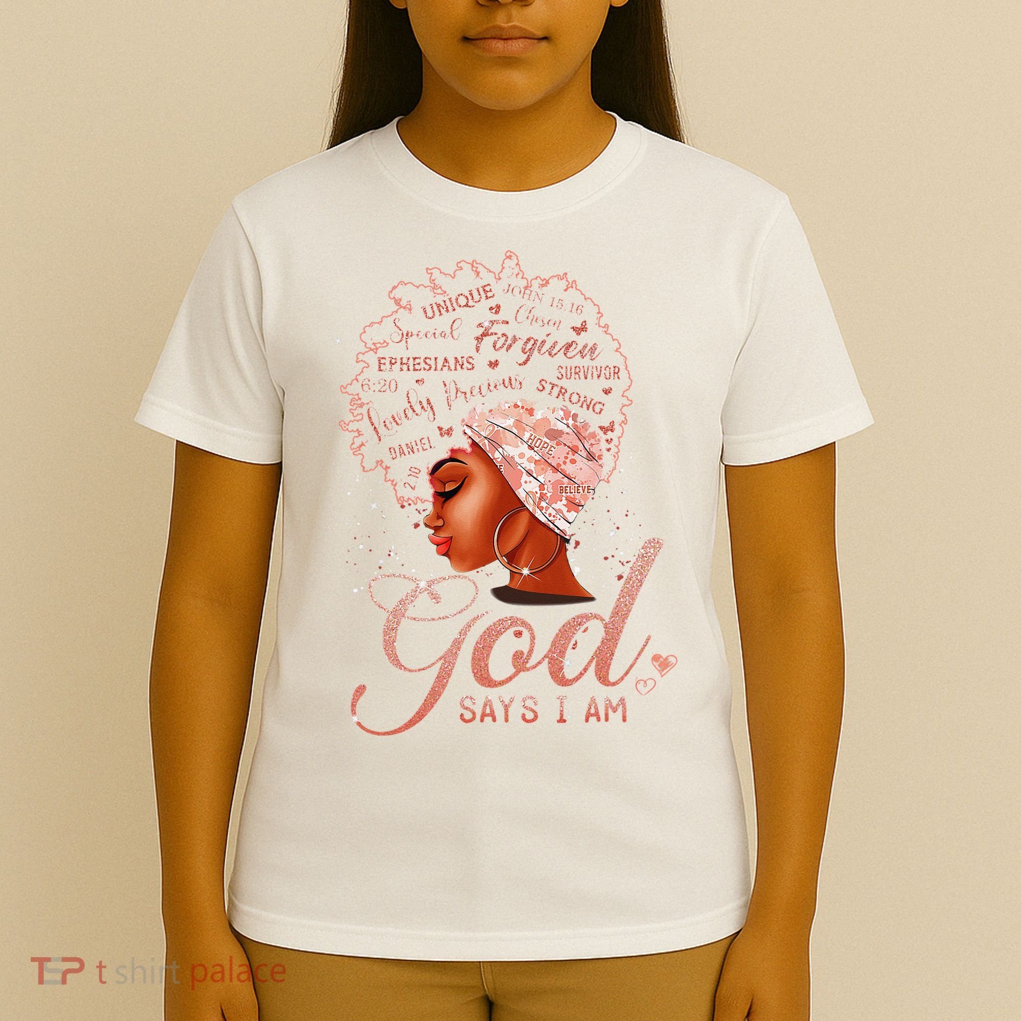 Black God Says I Am Black Melanin History Month Pride T-Shirt