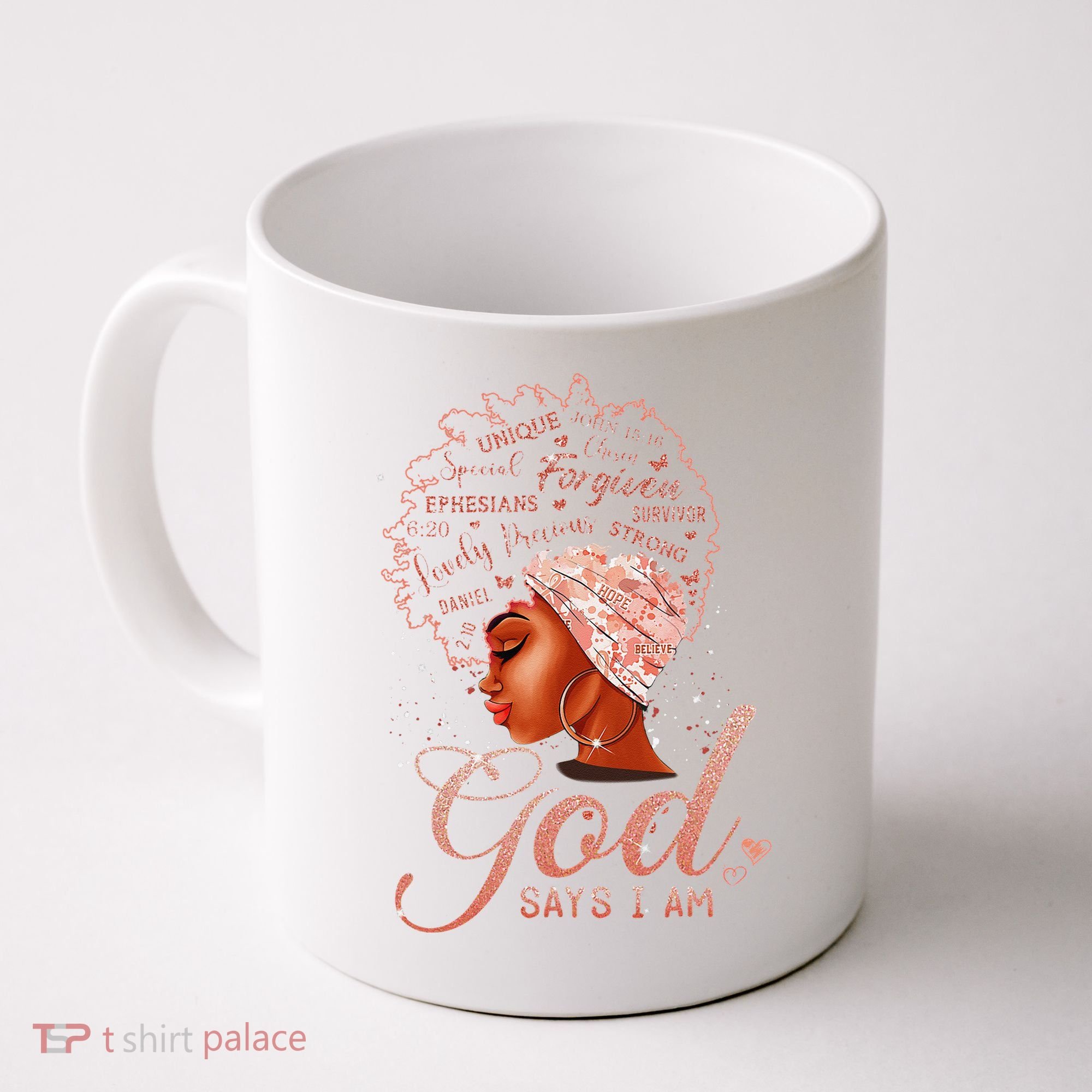 Black God Says I Am Black Melanin History Month Pride Coffee Mug