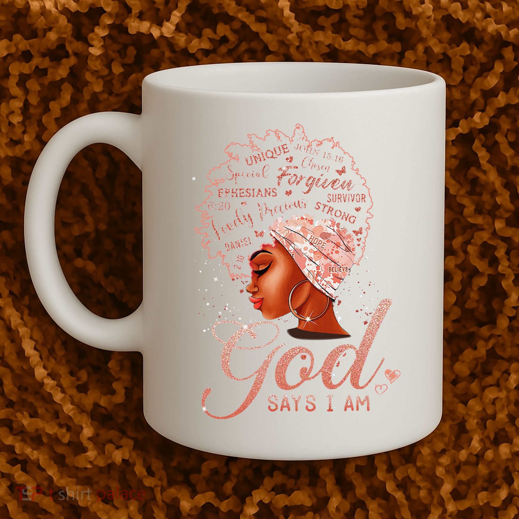 Black God Says I Am Black Melanin History Month Pride Coffee Mug