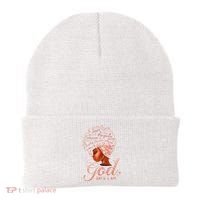 Black God Says I Am Black Melanin History Month Pride Beanie thumb 0