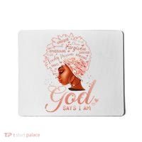 Black God Says I Am Black Melanin History Month Pride Mousepad thumb 0