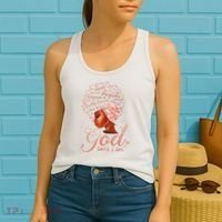 Black God Says I Am Black Melanin History Month Pride Women's Tank Top thumb 2