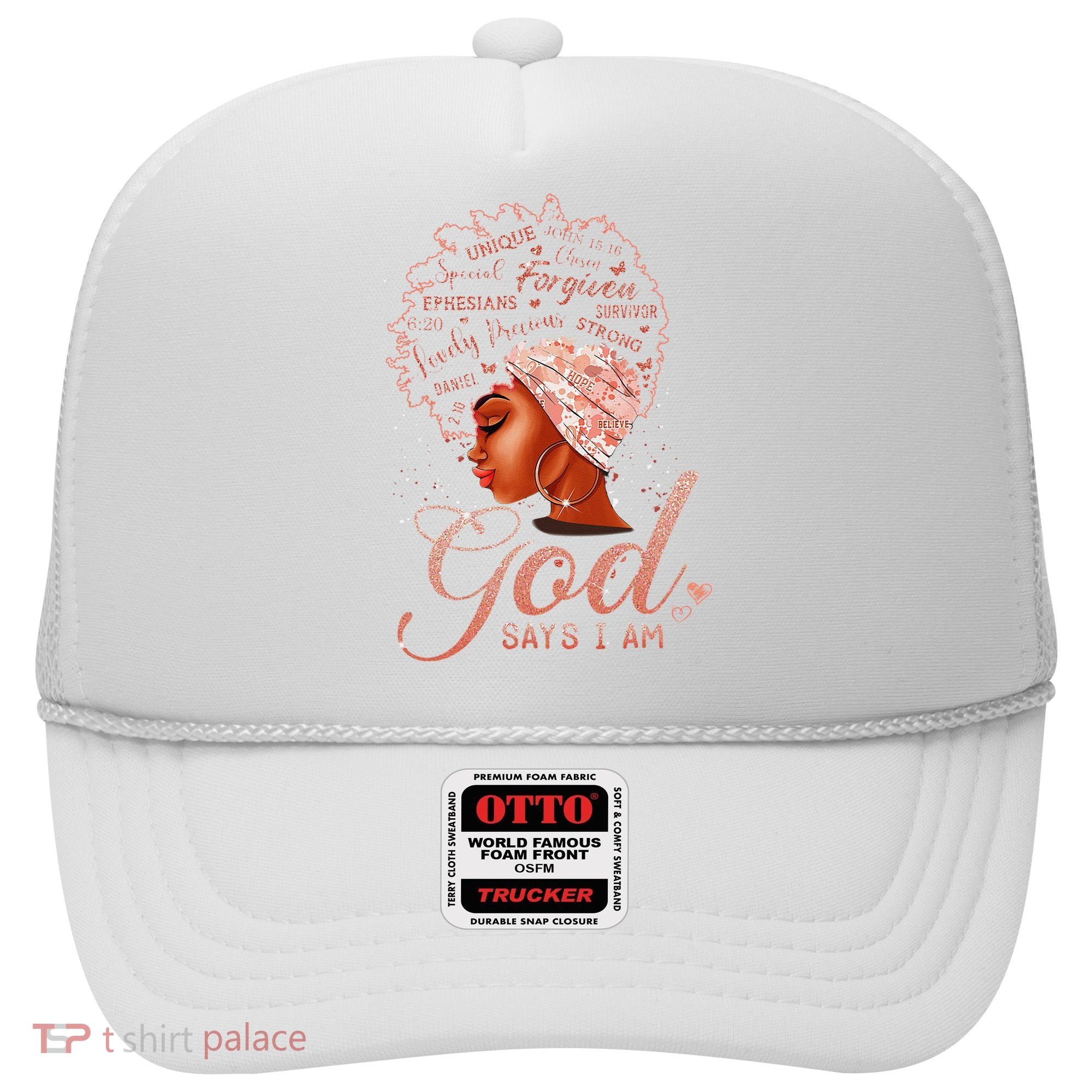 Black God Says I Am Black Melanin History Month Pride Hat