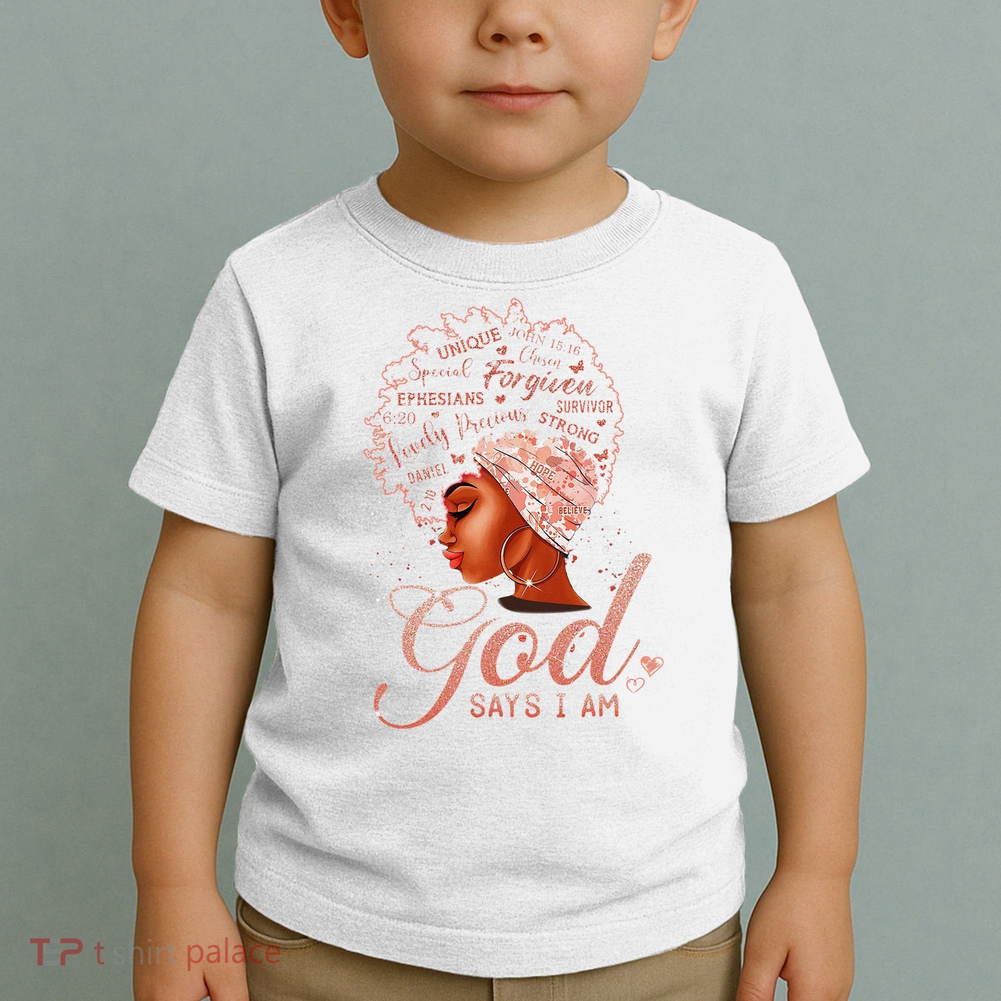 Black God Says I Am Black Melanin History Month Pride Toddler T-Shirt