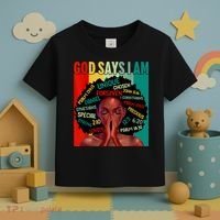 Black God Says I Am Black History Juneteenth Melanin Toddler T-Shirt thumb 3